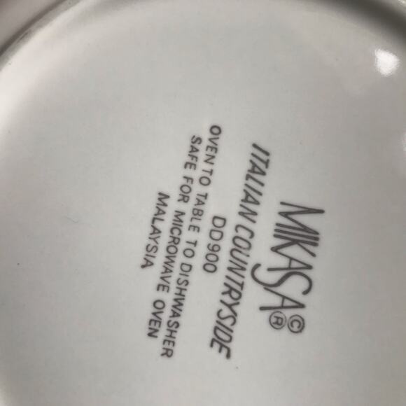 Mikasa Italian Countryside Salad White  Plates Set of 4 Y2K - Picture 6 of 7